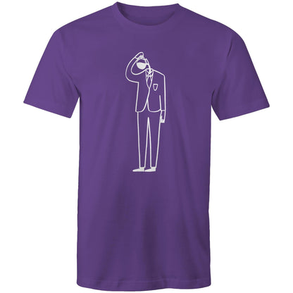 Coffee Brain - Mens T-Shirt Purple Mens T-shirt Coffee