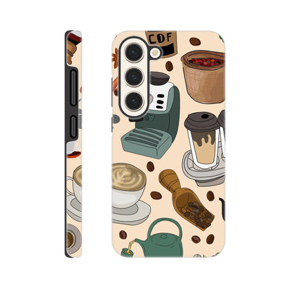 All The Coffee - Phone Tough Case Galaxy S23 Phone Case Coffee