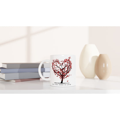 All You Need Is Love - White 11oz Ceramic Mug Default Title White 11oz Mug environment love