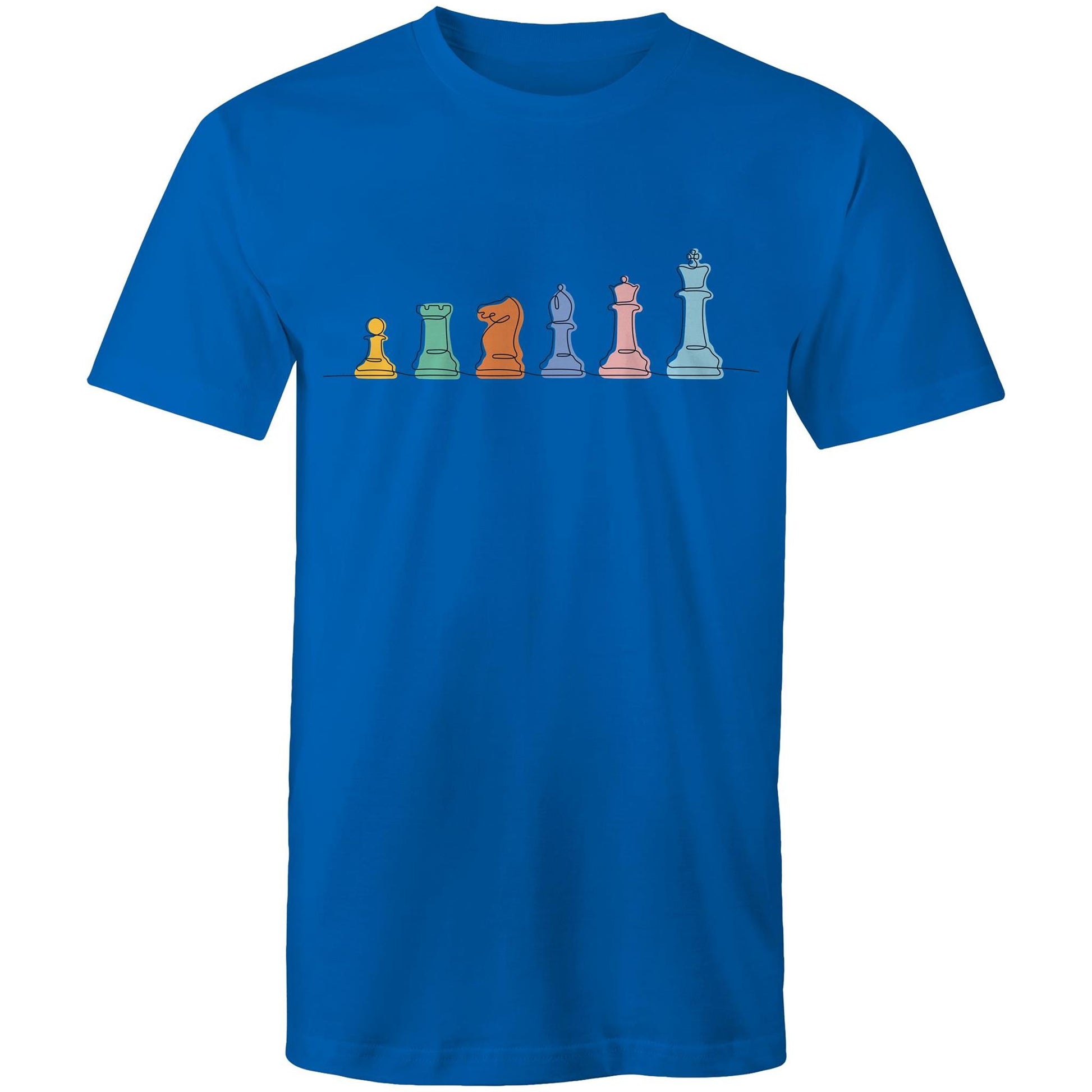 Chess - Mens T-Shirt Bright Royal Mens T-shirt Chess Games