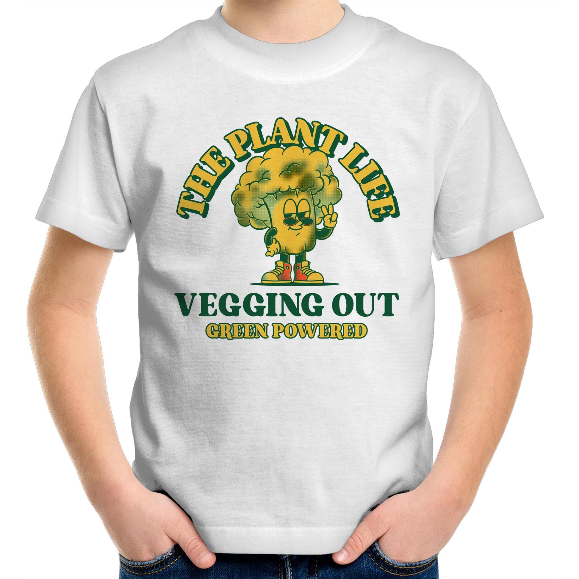 The Plant Life - Kids Youth T-Shirt White Kids Youth T-shirt Food Vegetarian