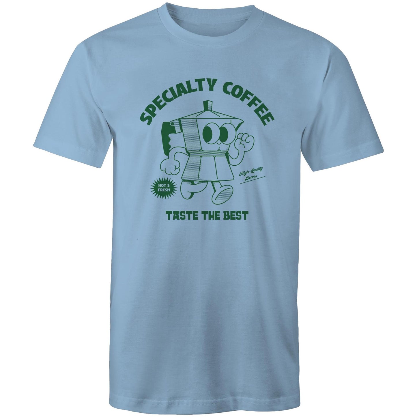 Specialty Coffee - Mens T-Shirt Carolina Blue Mens T-shirt Coffee Retro