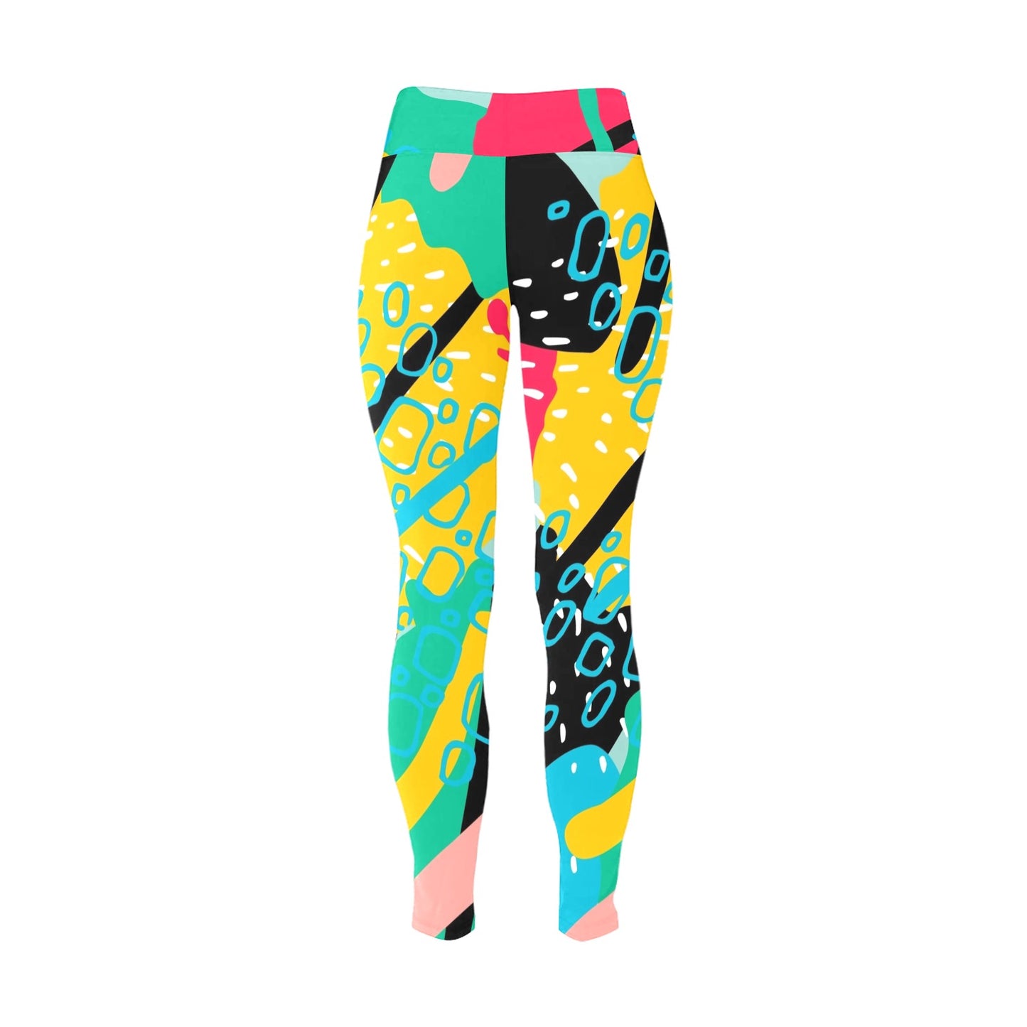 Bright And Colourful - Women's Plus Size High Waist Leggings Women's Plus Size High Waist Leggings