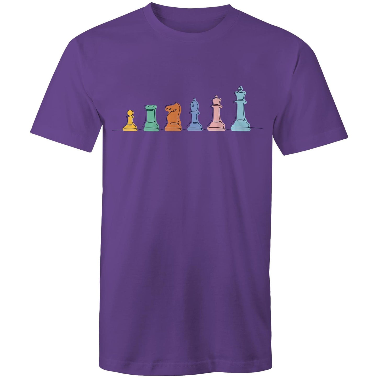Chess - Mens T-Shirt Purple Mens T-shirt Chess Games