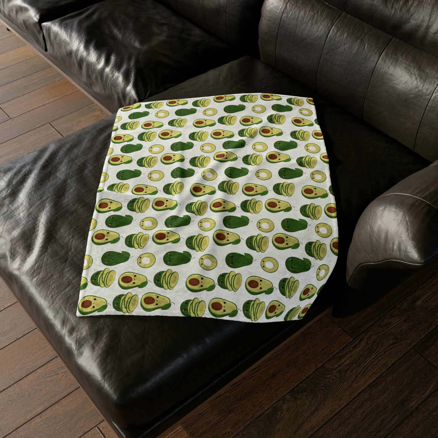 Cute Avocados - Soft Polyester Blanket 30'' × 40'' Blanket Food