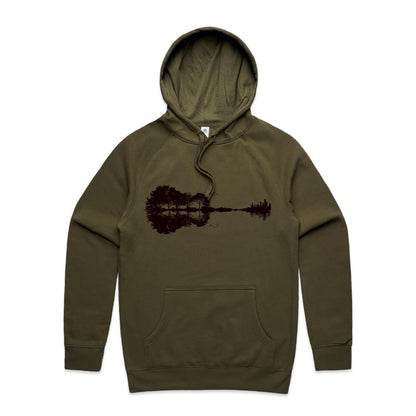 Guitar Reflection - Supply Hood Army Mens Supply Hoodie