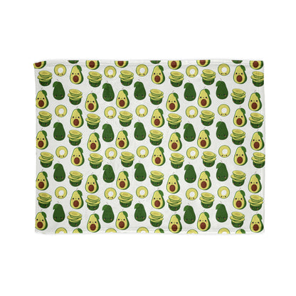 Cute Avocados - Soft Polyester Blanket Blanket Food