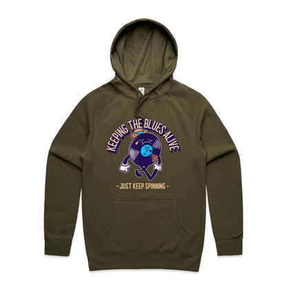 Keeping The Blues Alive - Supply Hood Army Mens Supply Hoodie Music