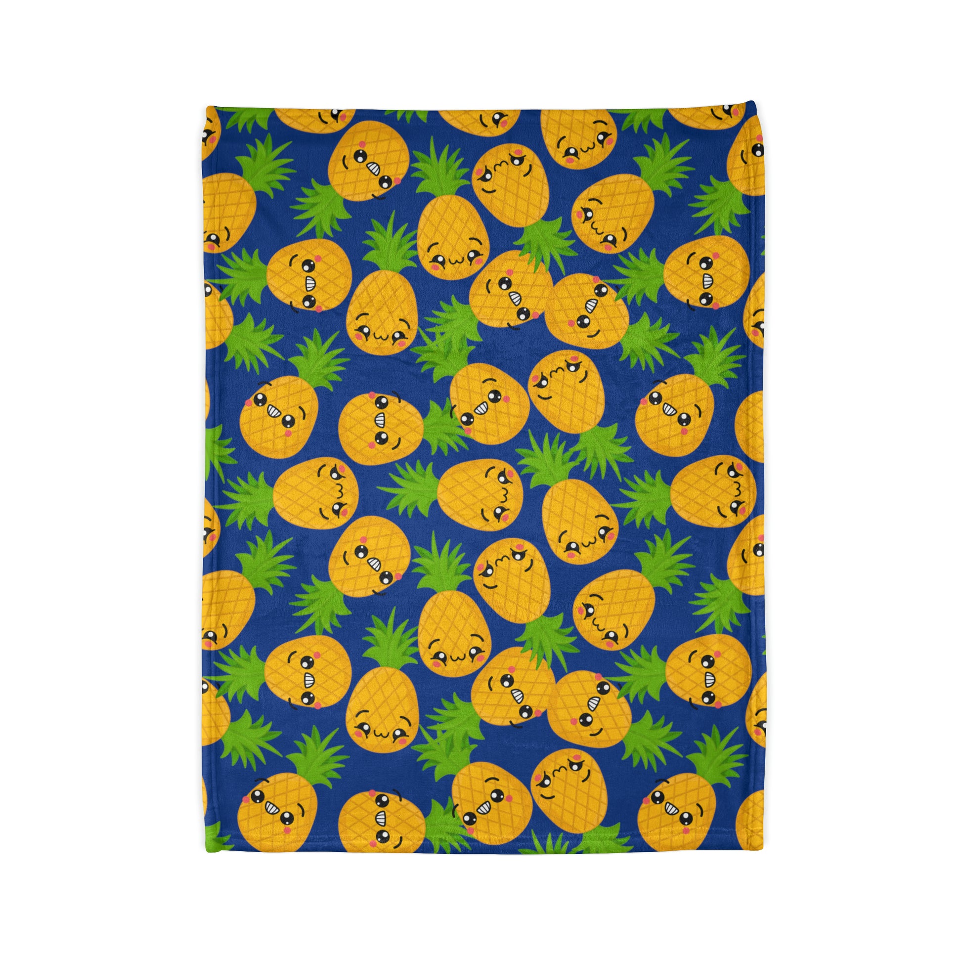Cool Pineapples - Soft Polyester Blanket Blanket Food