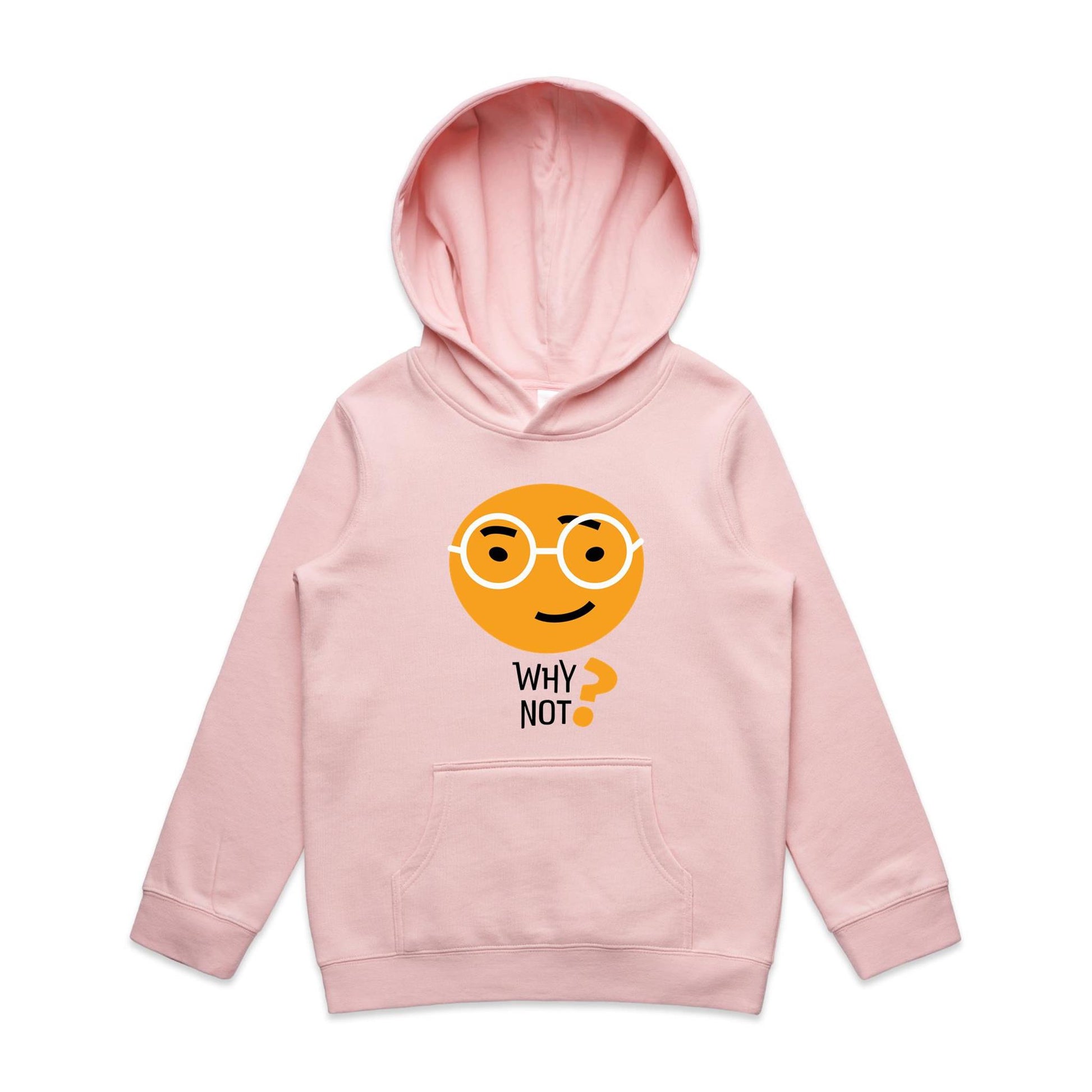 Why Not? - Youth Supply Hood Pink Kids Hoodie