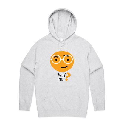 Why Not? - Supply Hood White Marle Mens Supply Hoodie