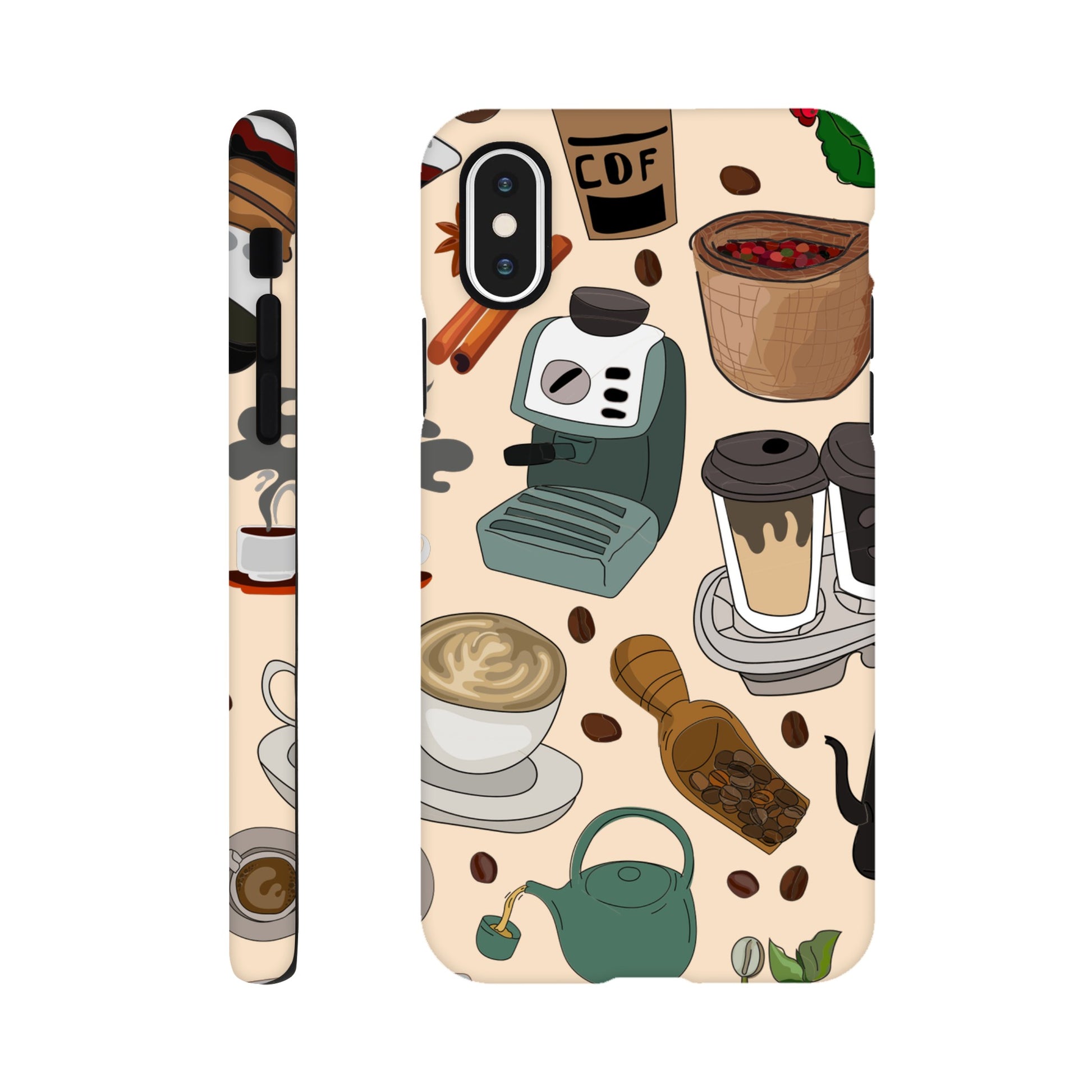 All The Coffee - Phone Tough Case iPhone XS Phone Case Coffee