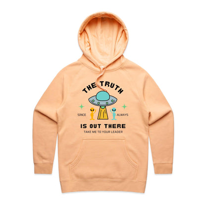 The Truth Is Out There - Women's Supply Hood Peach Womens Supply Hoodie Sci Fi