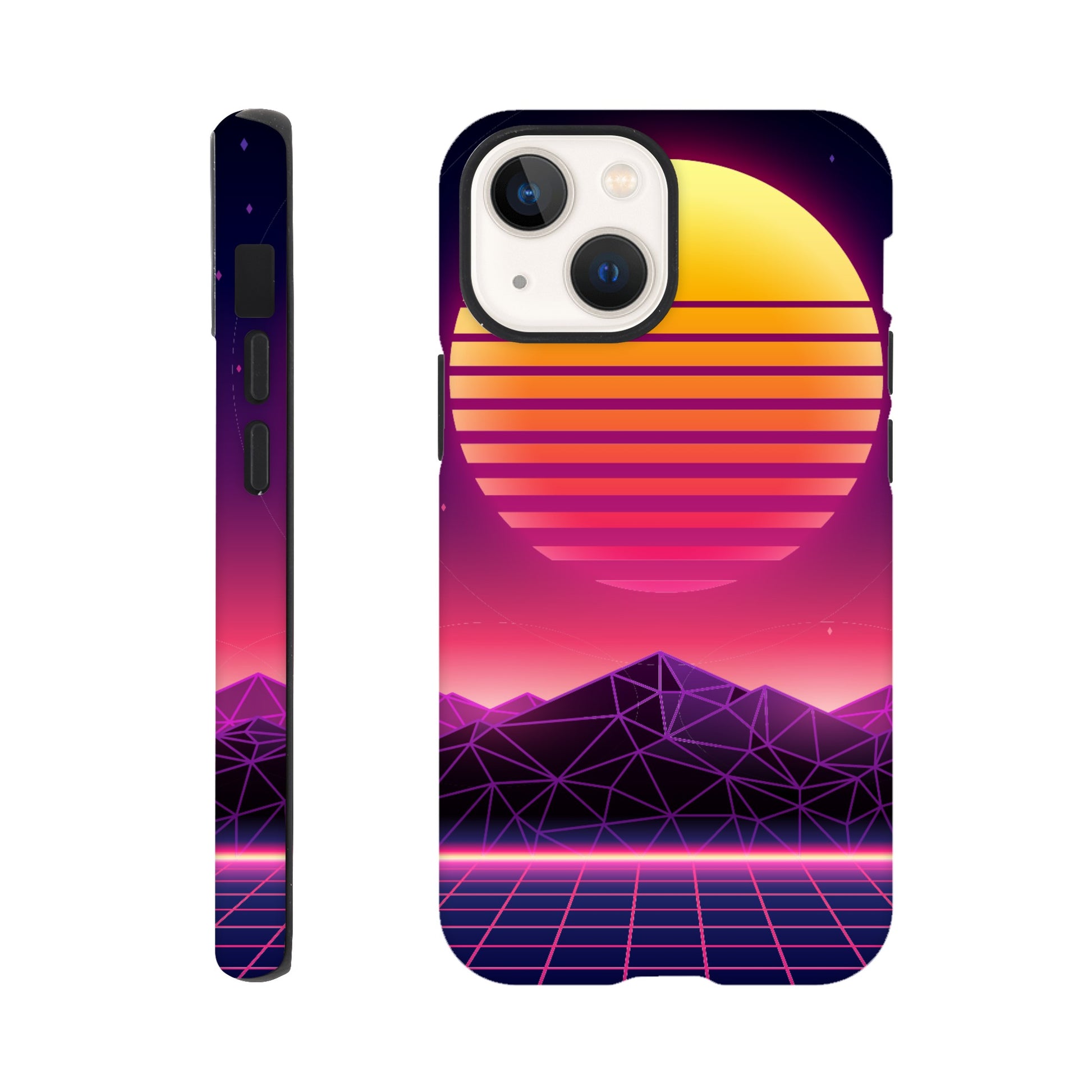 80's Sunrise - Phone Tough Case iPhone 13 Mini Phone Case Games Retro Sci Fi