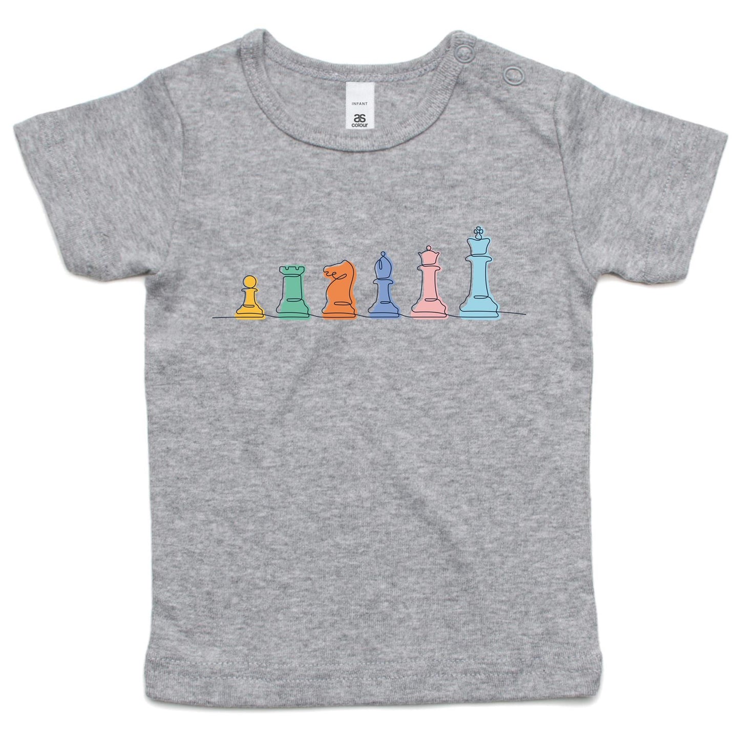 Chess - Baby T-shirt Grey Marle Baby T-shirt Chess Games