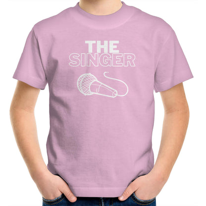 The Singer - Kids Youth T-Shirt Pink Kids Youth T-shirt Music