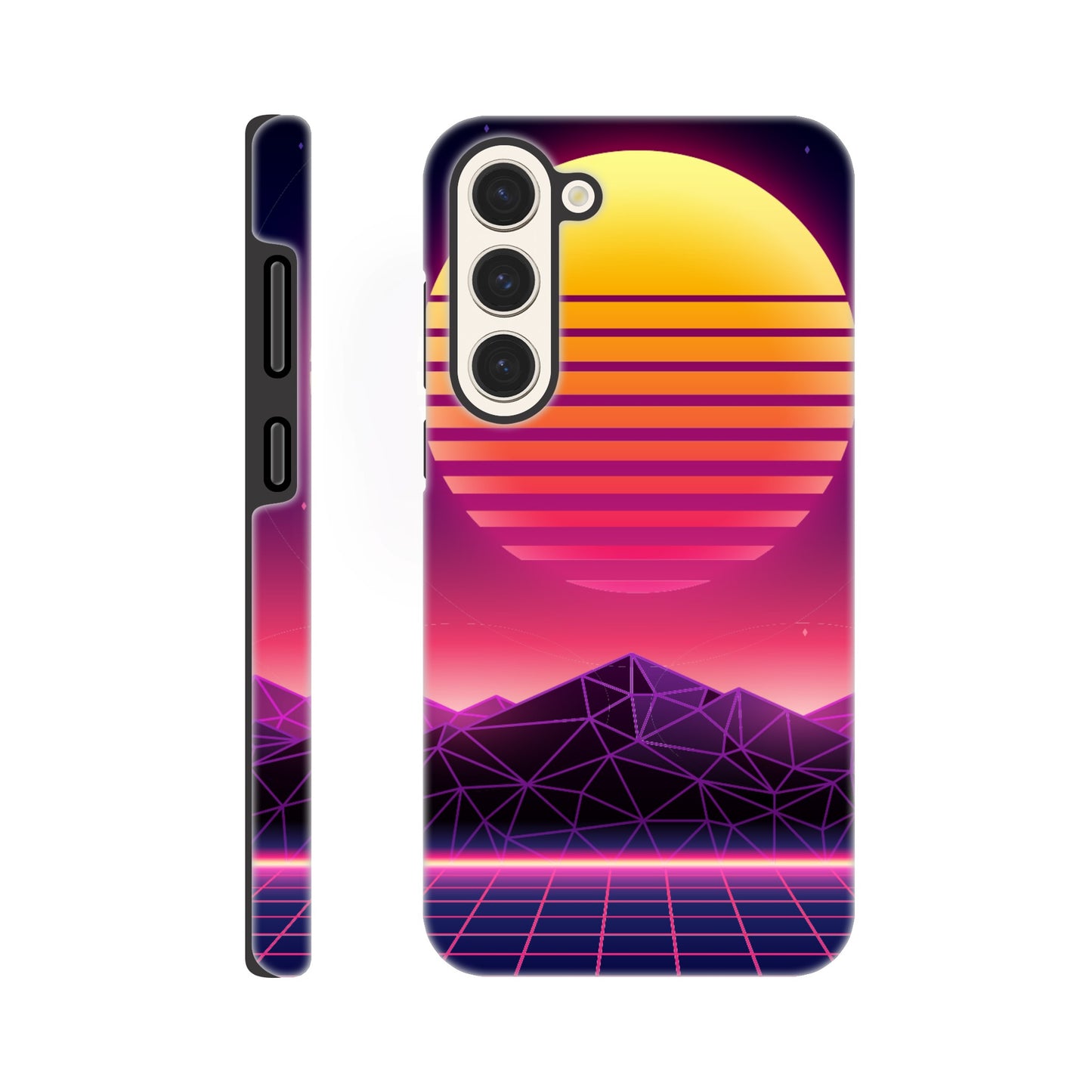 80's Sunrise - Phone Tough Case Galaxy S23 Plus Phone Case Games Retro Sci Fi