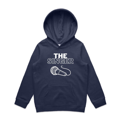 The Singer - Youth Supply Hood Midnight Blue Kids Hoodie Music