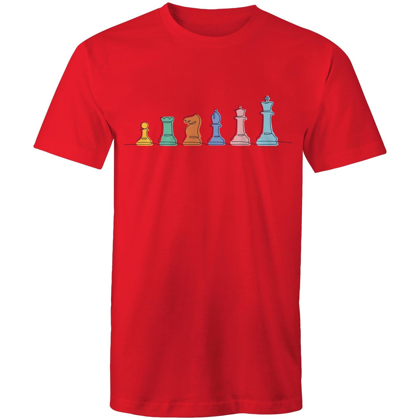 Chess - Mens T-Shirt Red Mens T-shirt Chess Games