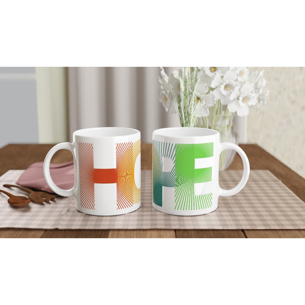 Hope - White 11oz Ceramic Mug Default Title White 11oz Mug motivation positivity