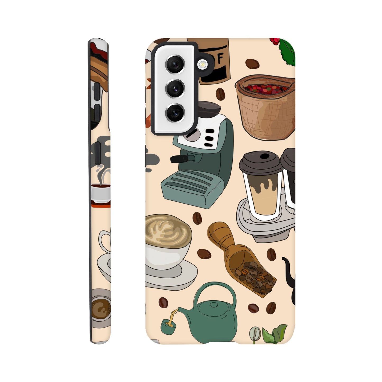 All The Coffee - Phone Tough Case Galaxy S21 Plus Phone Case Coffee