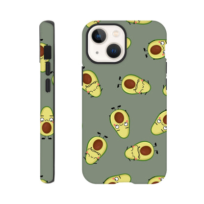 Avocado Characters - Phone Tough Case iPhone 13 Mini Phone Case food