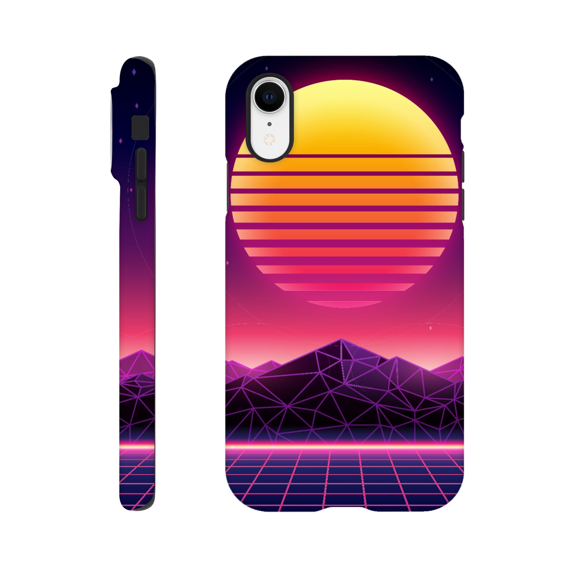 80's Sunrise - Phone Tough Case iPhone XR Phone Case Games Retro Sci Fi