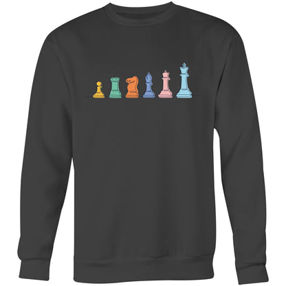 Chess - Crew Sweatshirt Coal Sweatshirt Chess Games