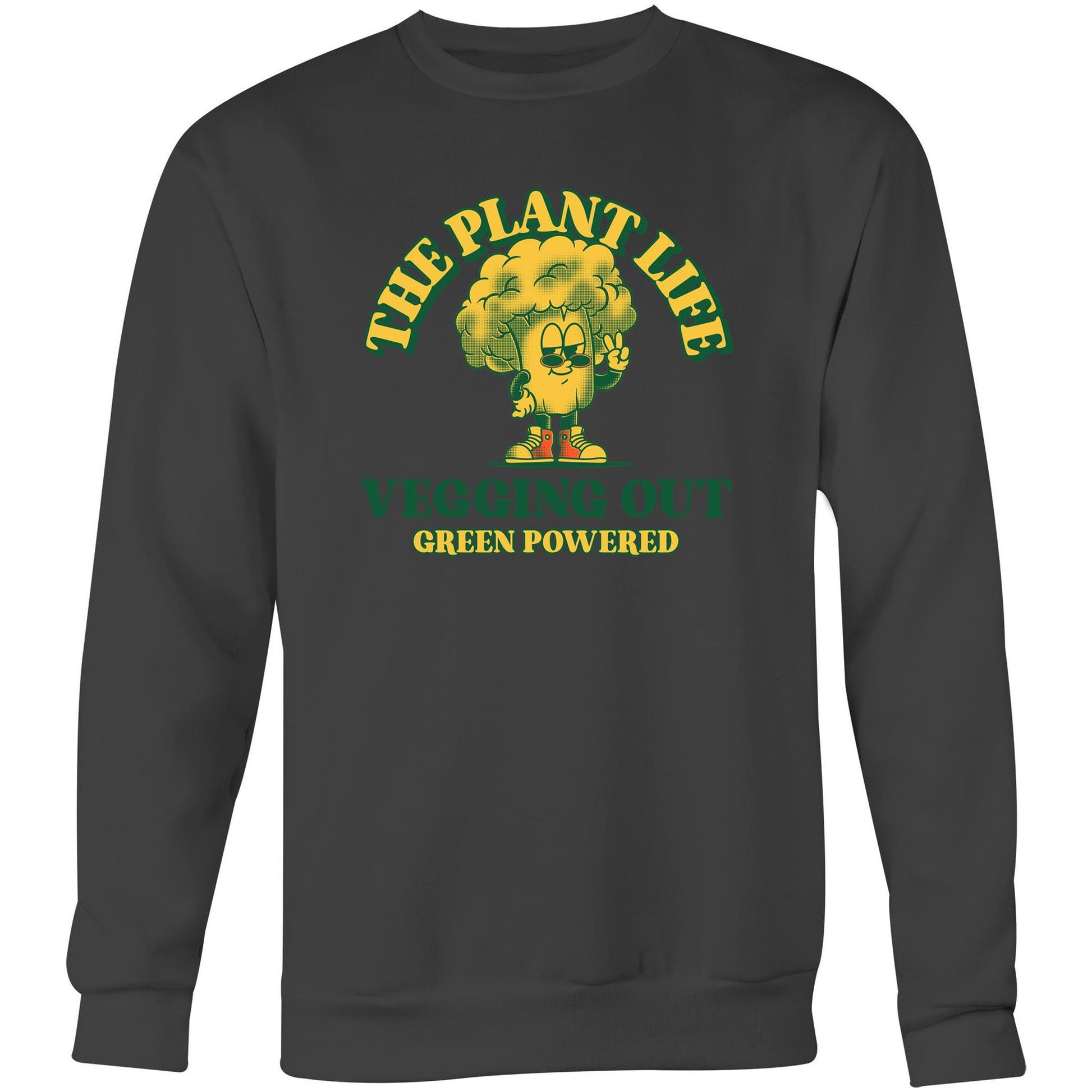 The Plant Life - Crew Sweatshirt Coal Sweatshirt Food Vegetarian