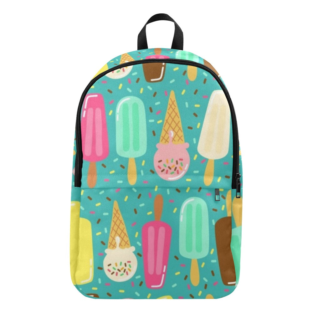Ice Cream - Fabric Backpack for Adult Adult Casual Backpack Food Summer