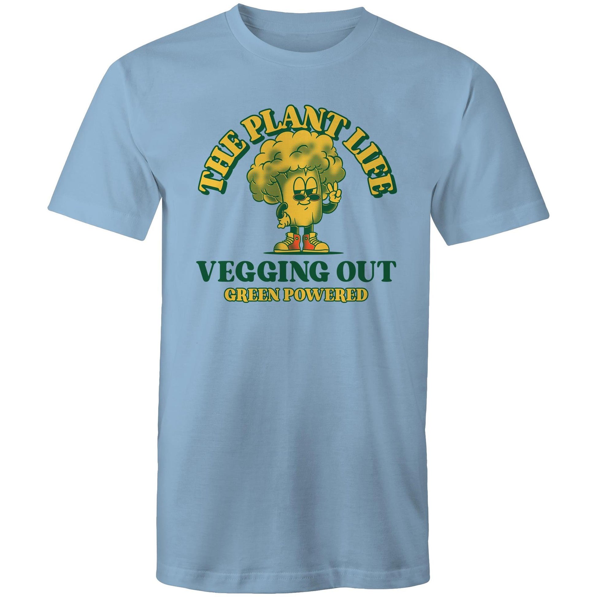 The Plant Life - Mens T-Shirt Carolina Blue Mens T-shirt Food Vegetarian