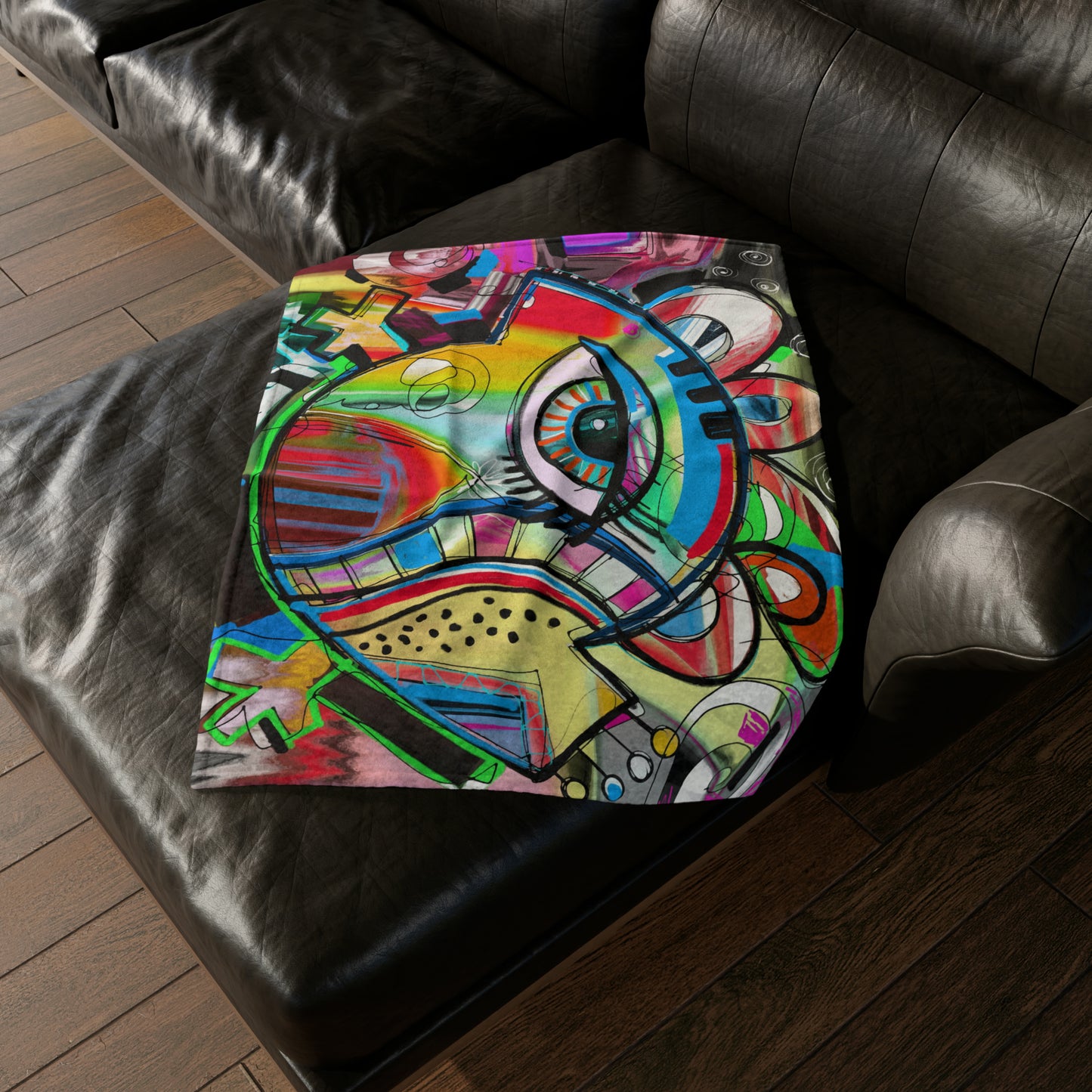 Graffiti Bird - Soft Polyester Blanket 30'' × 40'' Blanket