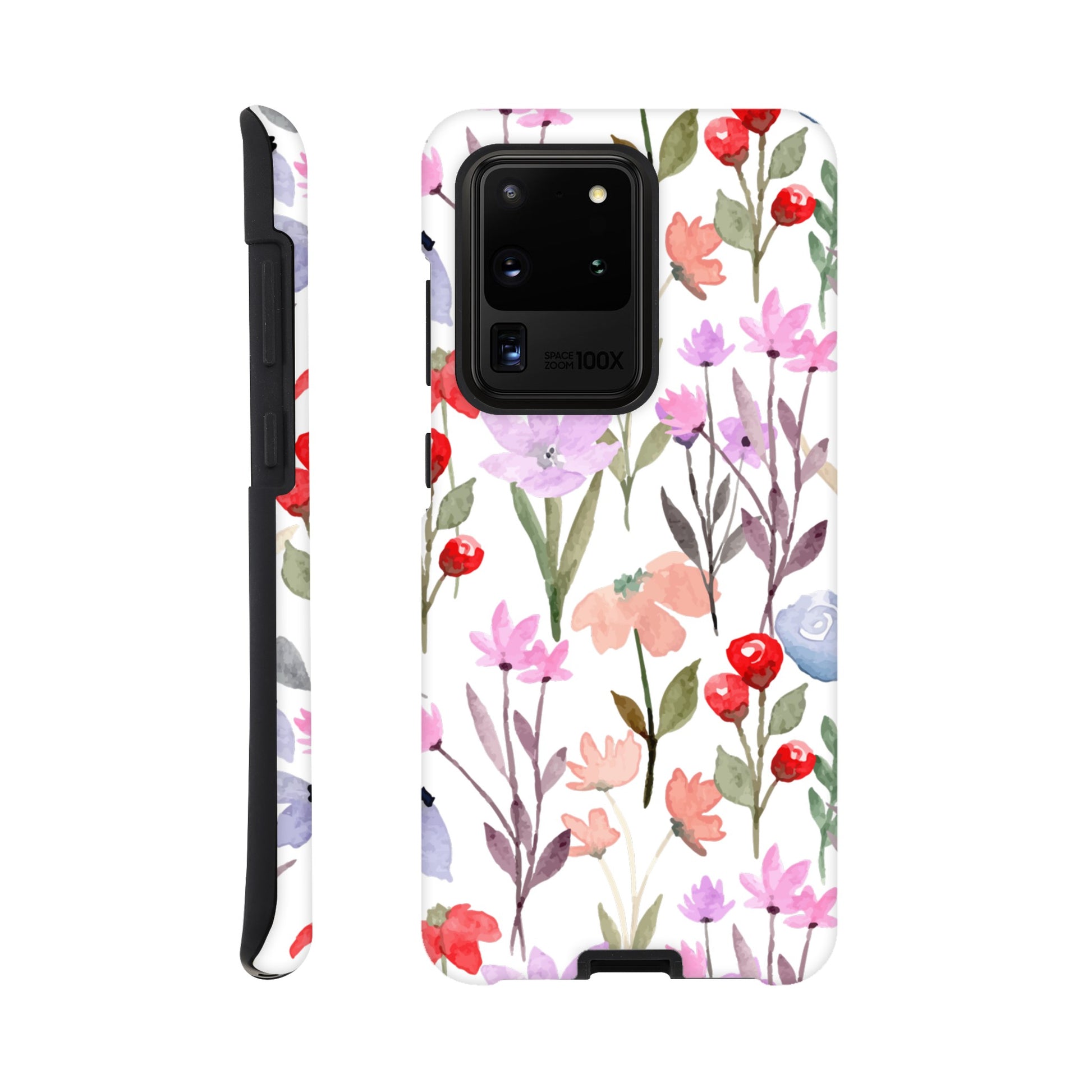 Watercolour Flowers - Phone Tough Case Galaxy S20 Ultra Phone Case Plants