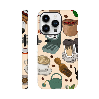 All The Coffee - Phone Tough Case iPhone 14 Pro Phone Case Coffee