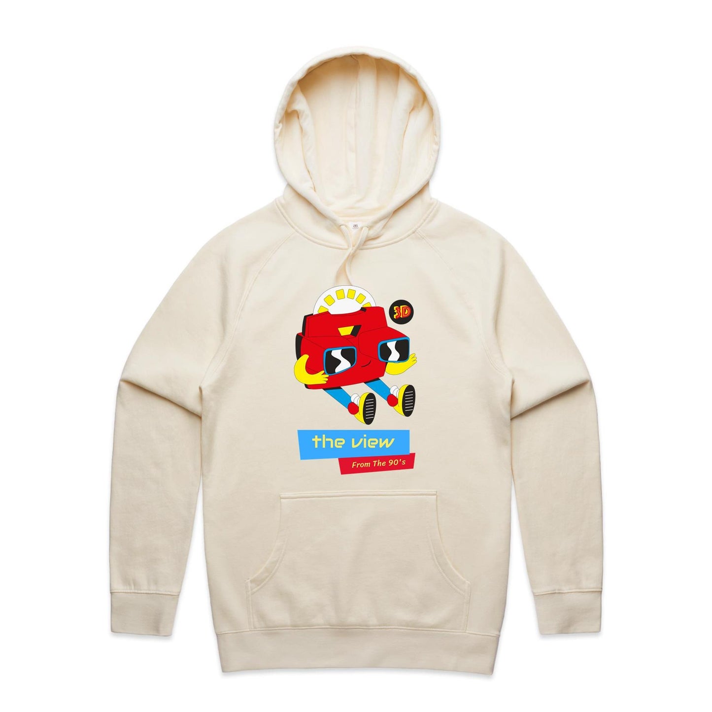 The View From The 90's - Supply Hood Ecru Mens Supply Hoodie Retro