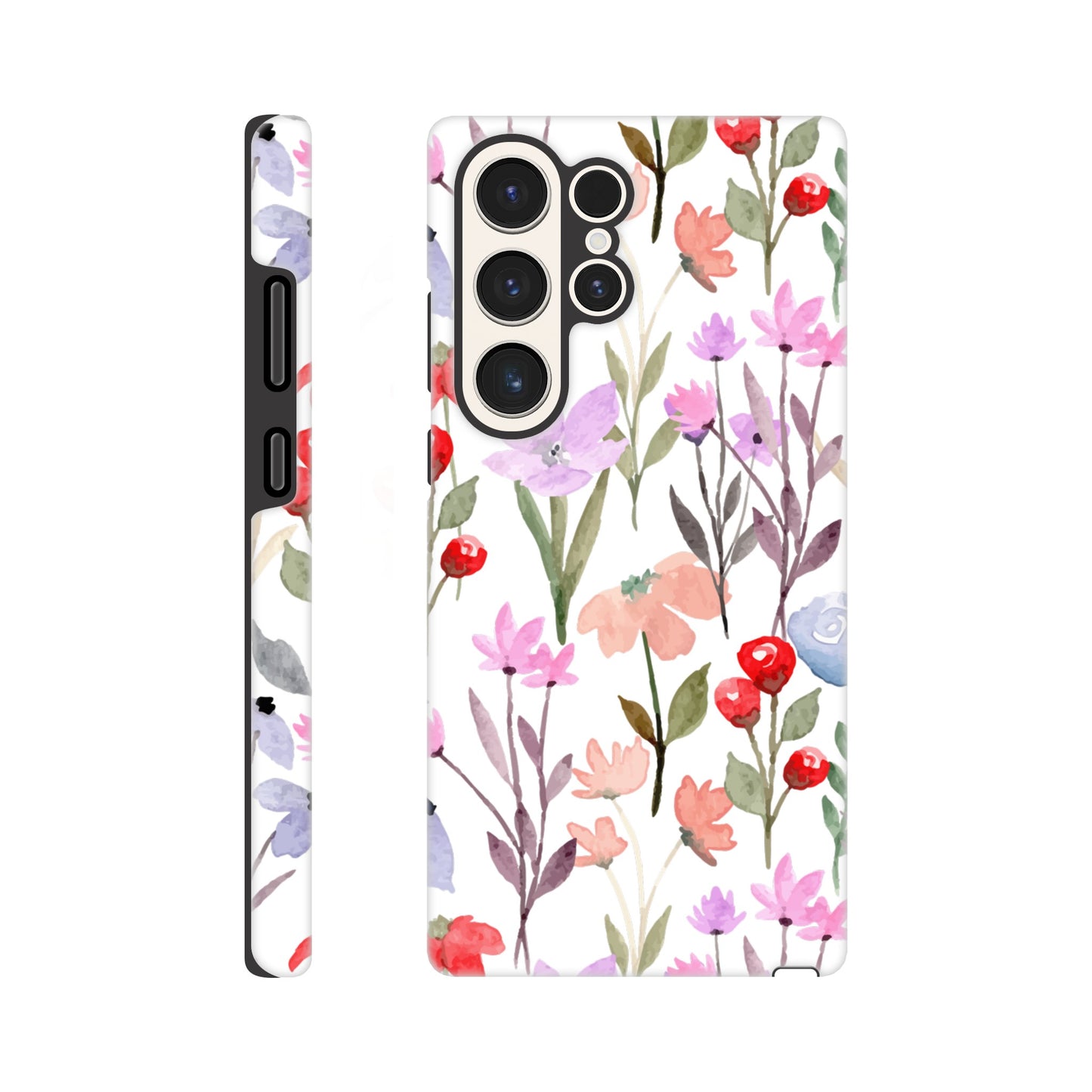 Watercolour Flowers - Phone Tough Case Galaxy S23 Ultra Phone Case Plants