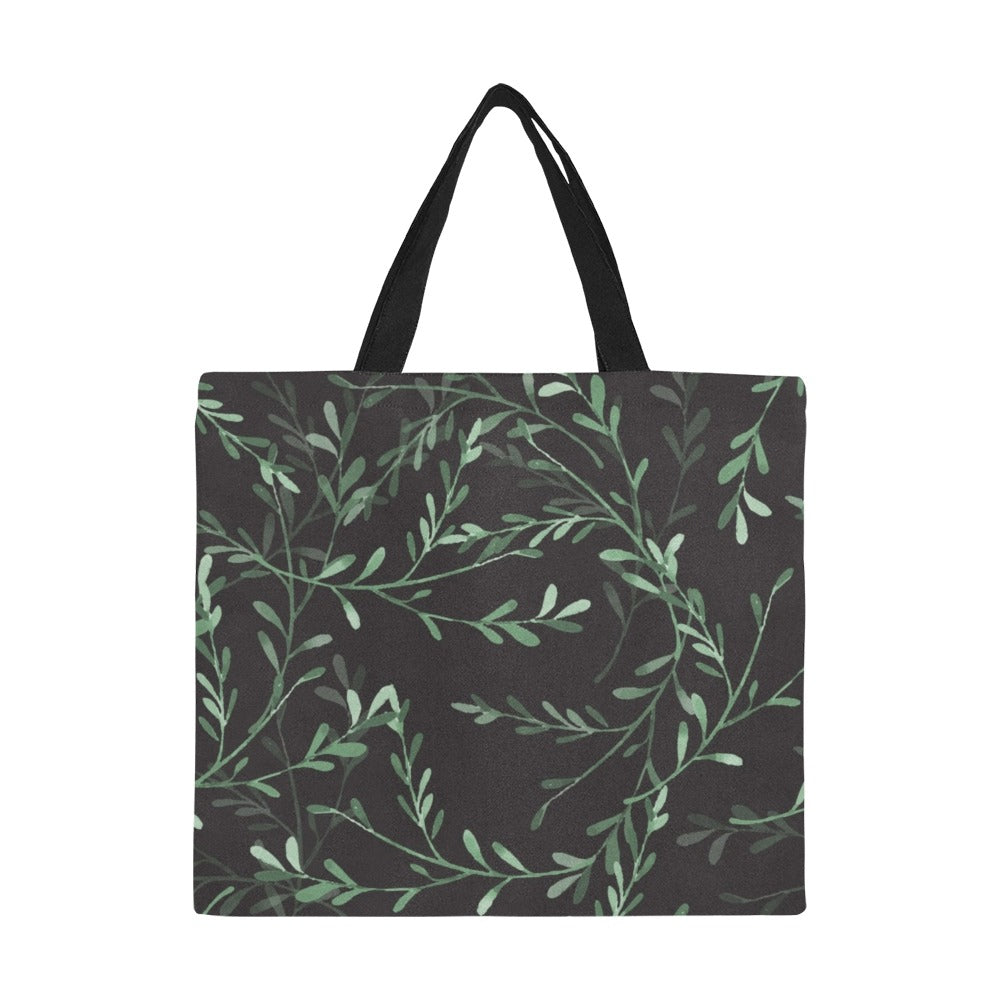 Delicate Leaves - Full Print Canvas Tote Bag Full Print Canvas Tote Bag