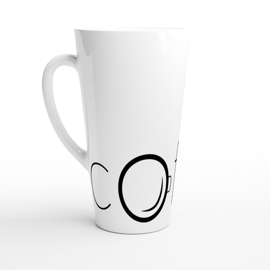 Coffee - White Latte 17oz Ceramic Mug Default Title Latte Mug Coffee