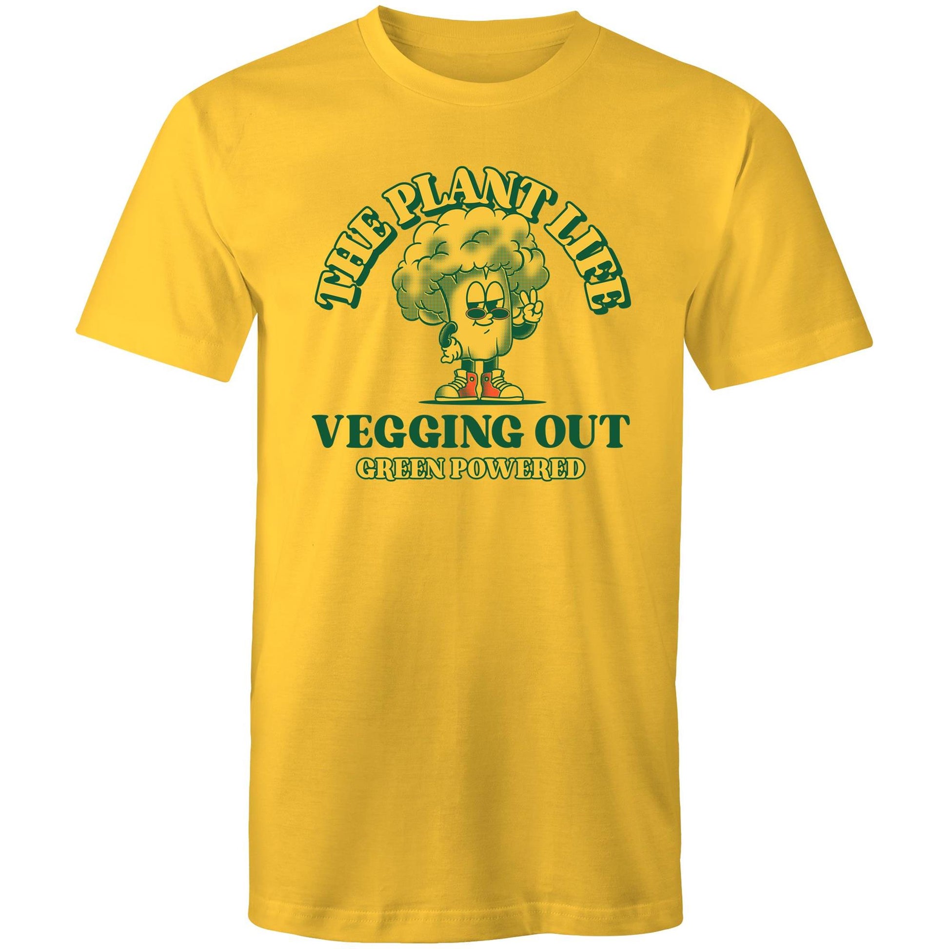 The Plant Life - Mens T-Shirt Yellow Mens T-shirt Food Vegetarian