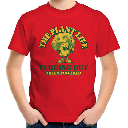 The Plant Life - Kids Youth T-Shirt Red Kids Youth T-shirt Food Vegetarian