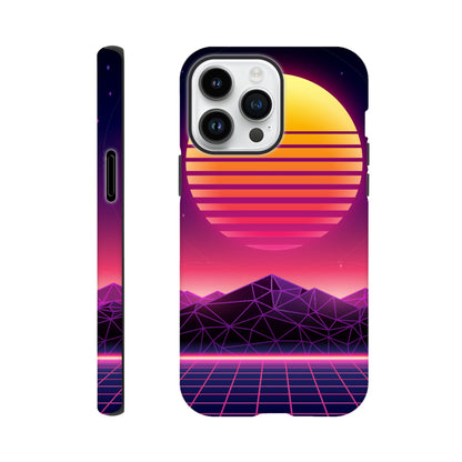 80's Sunrise - Phone Tough Case iPhone 14 Pro Max Phone Case Games Retro Sci Fi