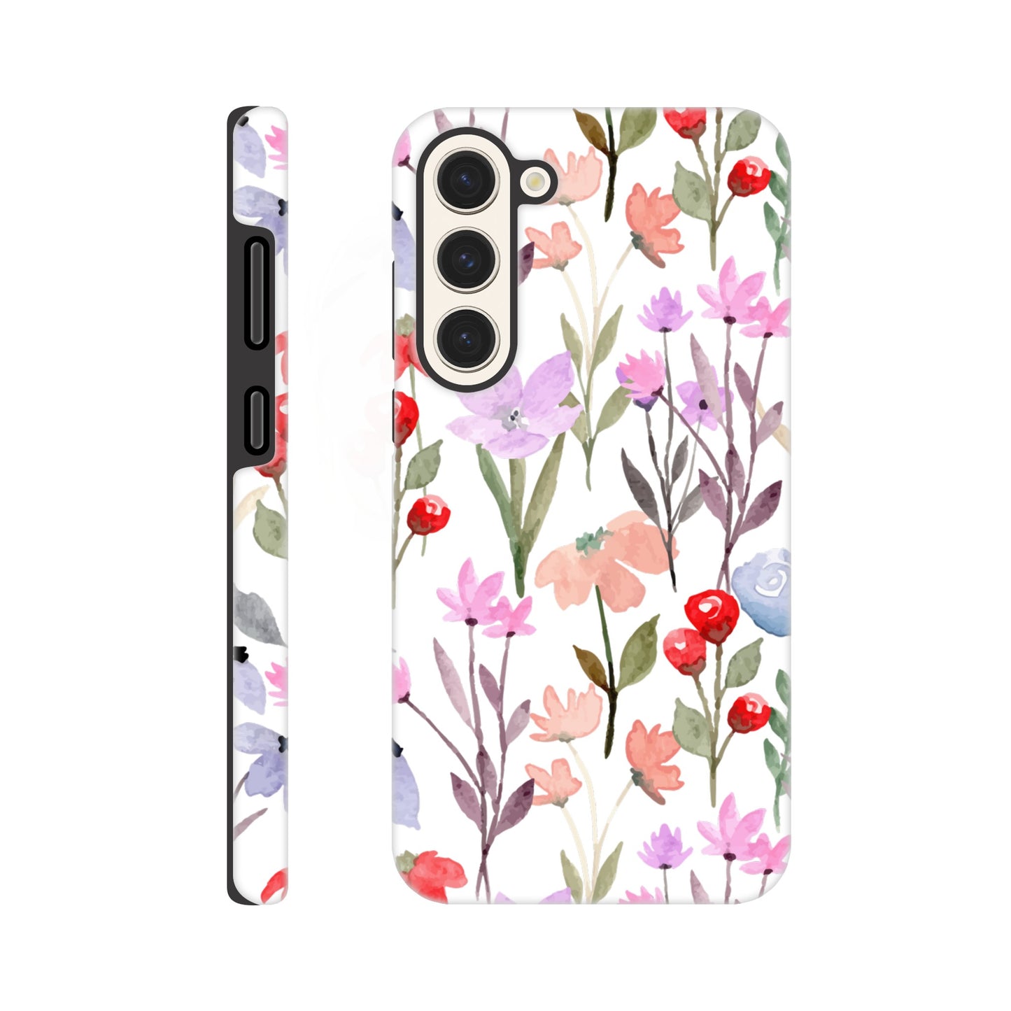 Watercolour Flowers - Phone Tough Case Galaxy S23 Plus Phone Case Plants