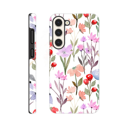 Watercolour Flowers - Phone Tough Case Galaxy S23 Plus Phone Case Plants