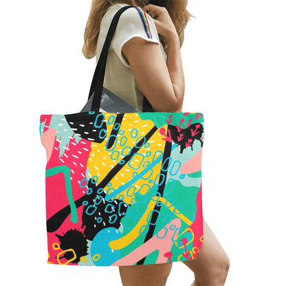 Bright And Colourful - Full Print Canvas Tote Bag Full Print Canvas Tote Bag
