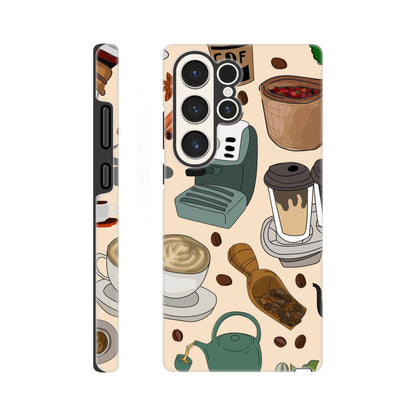 All The Coffee - Phone Tough Case Galaxy S23 Ultra Phone Case Coffee