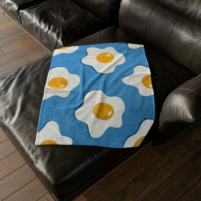 Fried Eggs - Soft Polyester Blanket 30'' × 40'' Blanket Food