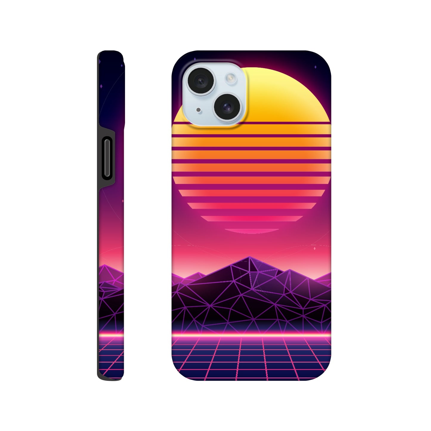 80's Sunrise - Phone Tough Case iPhone 15 Plus Phone Case Games Retro Sci Fi