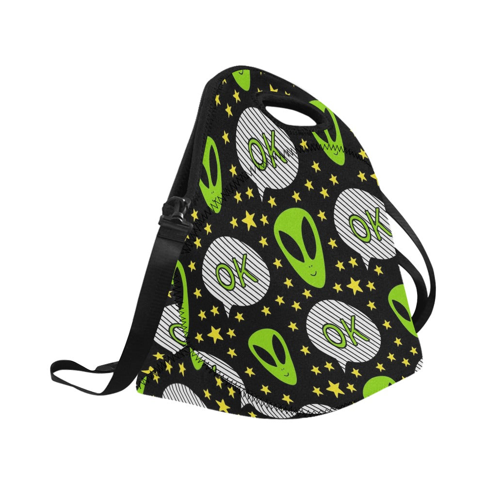 Alien OK - Neoprene Lunch Bag/Large Neoprene Lunch Bag/Large
