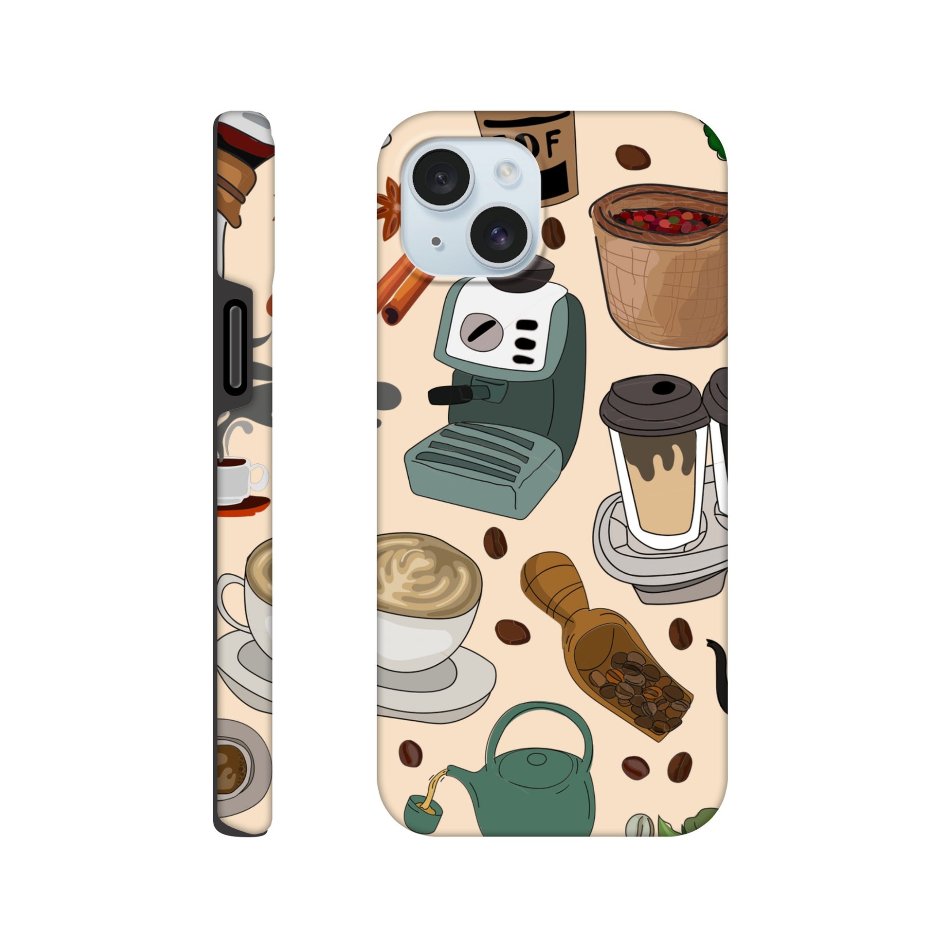 All The Coffee - Phone Tough Case iPhone 15 Plus Phone Case Coffee