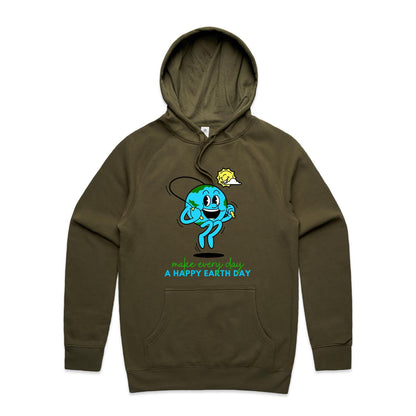Make Every Day A Happy Earth Day - Supply Hood Army Mens Supply Hoodie Environment